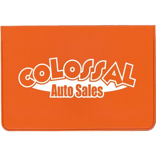 Fold Over Card Case With 2 Clear Pockets