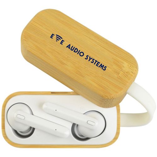 Truly Wireless Earbuds With Bamboo Charging Case
