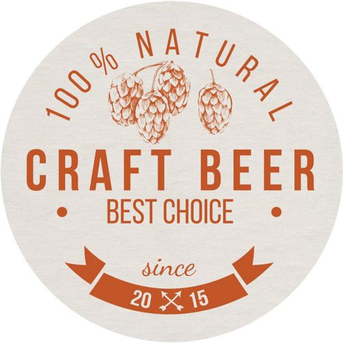 Round Coaster Foil Print