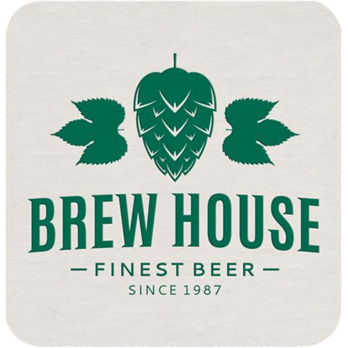 Square Coaster Foil Print