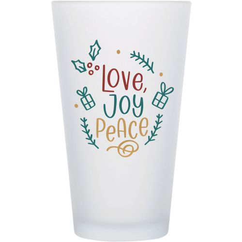 Full Color Frosted Pint Glass 16 oz