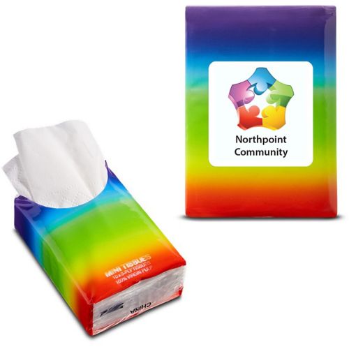 Mini Tissue Packet-Rainbow