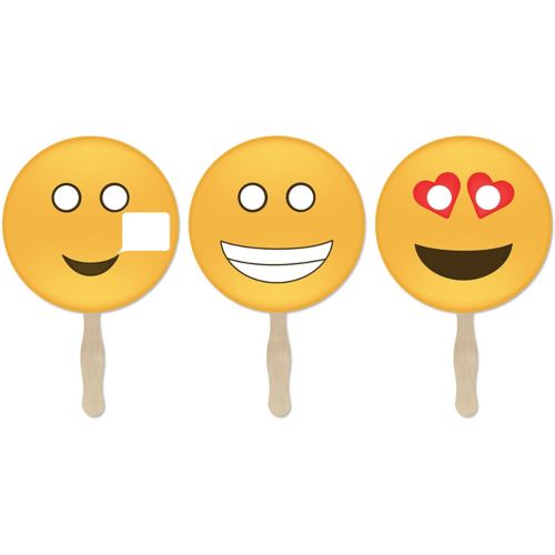 Full Color Emoji Hand Fan