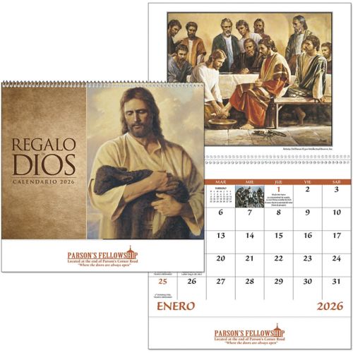 Regalo De Dios Spiral Wall Calendar