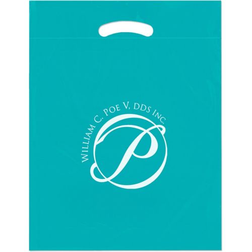 Die Cut Colored Plastic Bag 15 x 19 x 3