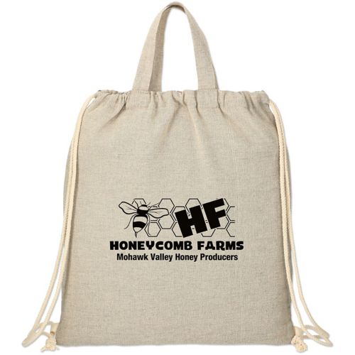Recycled Cotton Drawstring Bag