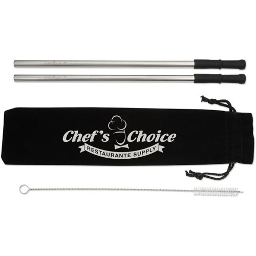 Reusable Stainless Steel Straw Set With Brush