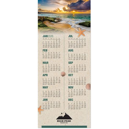 Ocean Sunset Economy Calendar