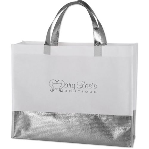 Flair Metallic Accent Non-Woven Tote Bag