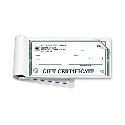 High Security Embassy Gift Certificates Book