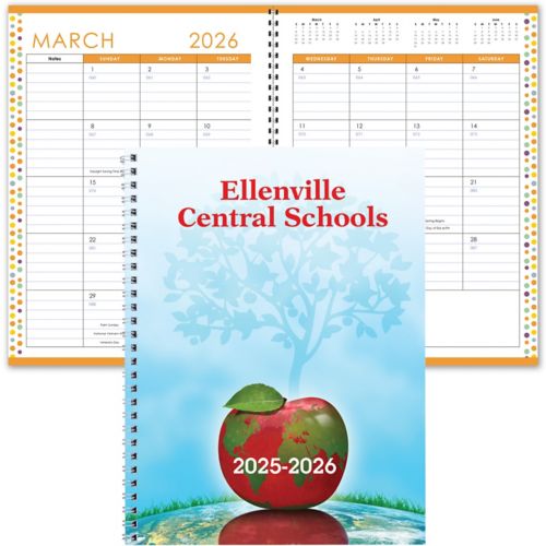 Full Color Academic 7X10 Planner Colored Insert