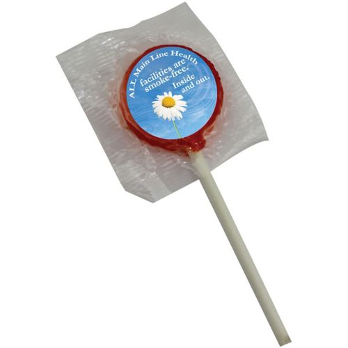 Lollipop With Full Color Round Label