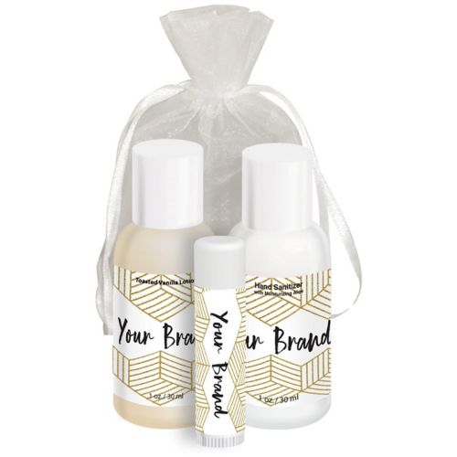 Lotion, Lip Balm, Sanitizer Gift Set