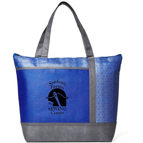 Hexagon Pattern Non-Woven Cooler Tote