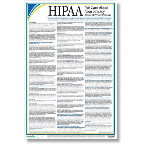 HIPAA Notice Of Privacy Practices Poster 12X17