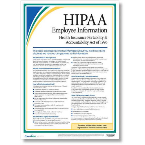 HIPAA Employee Information Poster