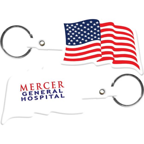 Us Flag Flexible Key Tag