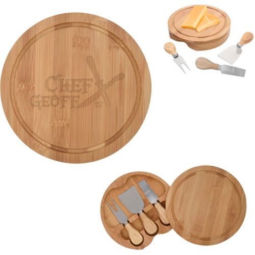 3-Piece Bamboo Cheese Server Kit