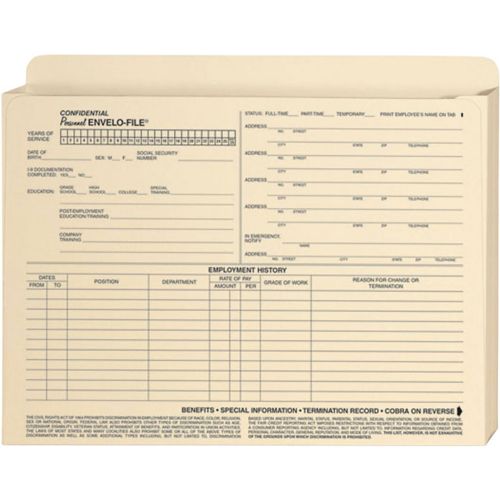 Personnel Envelo-File® Expanded Pack Of 25