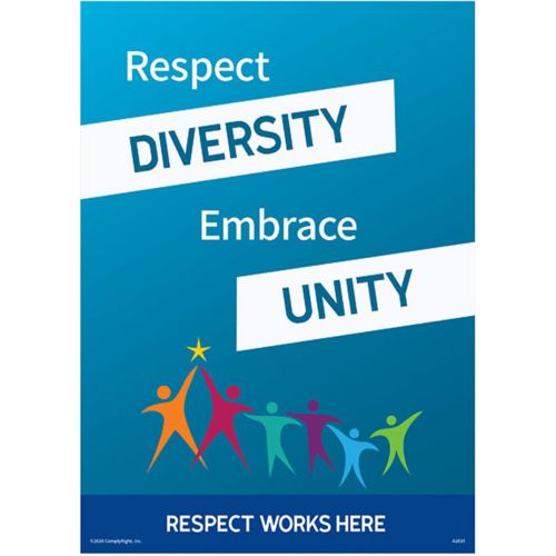 Respect Diversity - Embrace Unity Poster