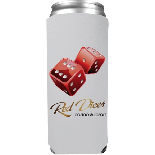 Full Color Slim Kantastic Can Cooler 8 oz