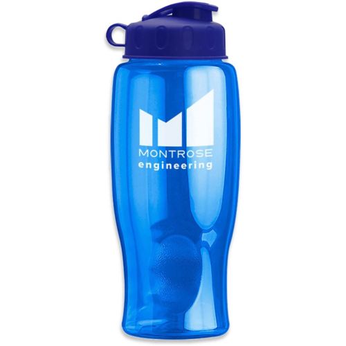 Poly-Pure Transparent Bottle - Flip Lid 27 oz