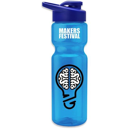 Poly-Pure Bottle - Drink Thru Lid 28 oz