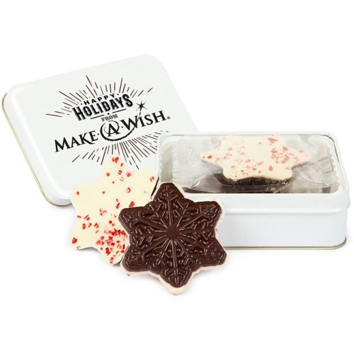 Keepsake Gift Tin With Snowflake Peppermint Bark