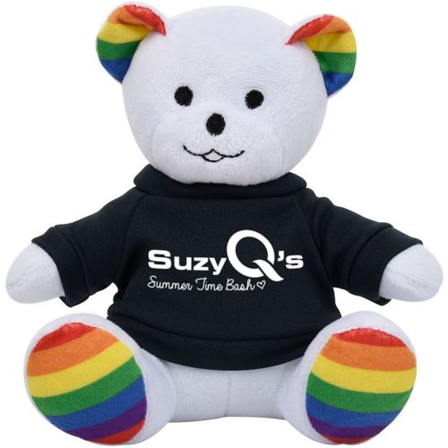 Rainbow Bear With Shirt 6 Inch Plush