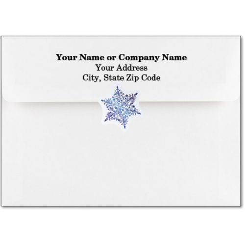 Snowflakes Seals (Sheet) 25 Seals Per Sheet