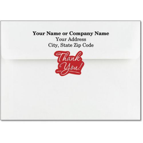 Red Thank You Seals (Sheet) 25 Seals Per Sheet