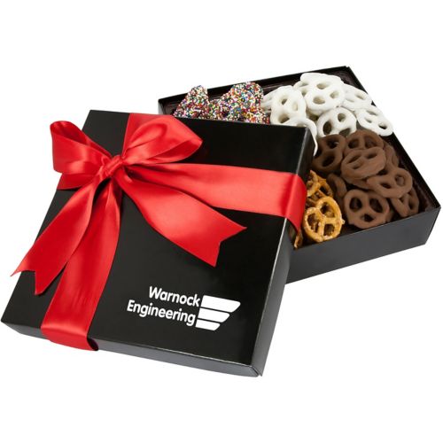 Gift Box With Assorted Mini Pretzels