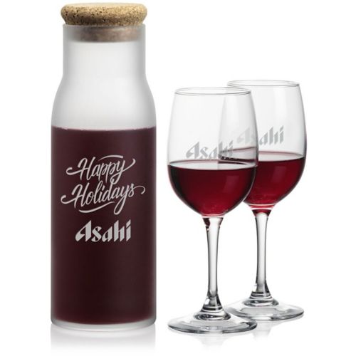 Yarmouth Carafe & 2 Farnham Wine Glasses