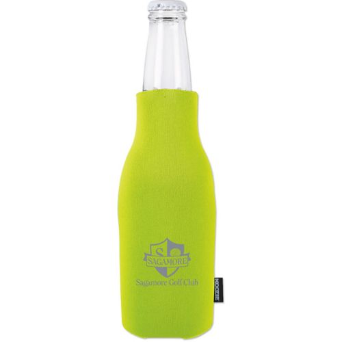 Koozie® Zip-Up Bottle Kooler W/Opener