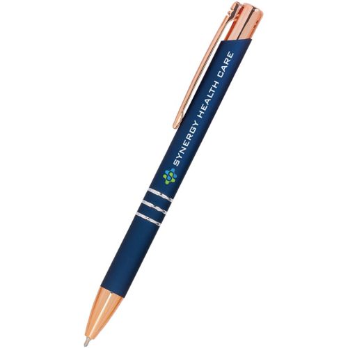 Full Colour Delane Gel Pen - Rose Gold