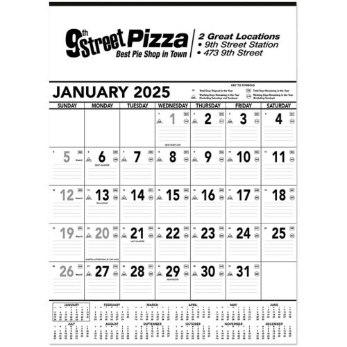 Contractor Memo Wall Calendar