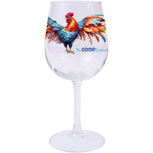 Full Colour Wine Glass 12.75