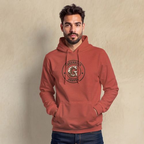 Unisex Garment Dye Hoodie Embroidered