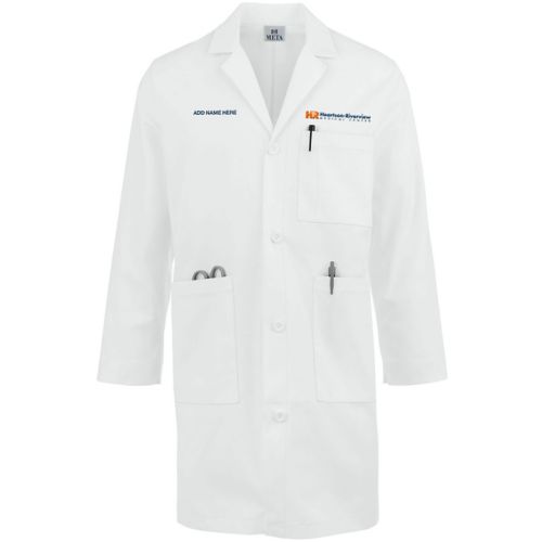 Mens Five Pocket Full Length Long Lab Coat