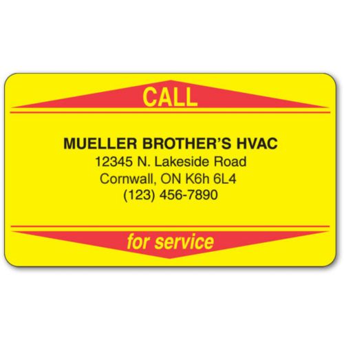 Rectangle Service Label