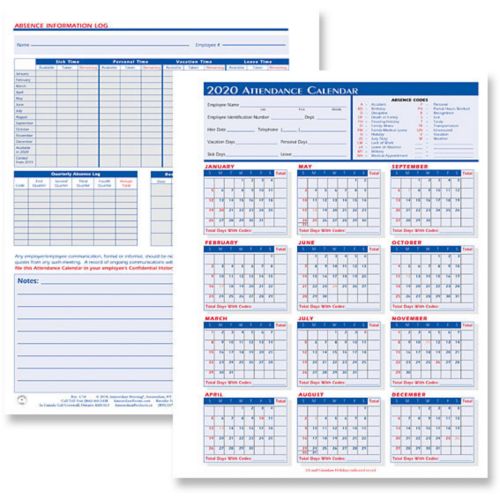 2026 Attendance Recorder Forms