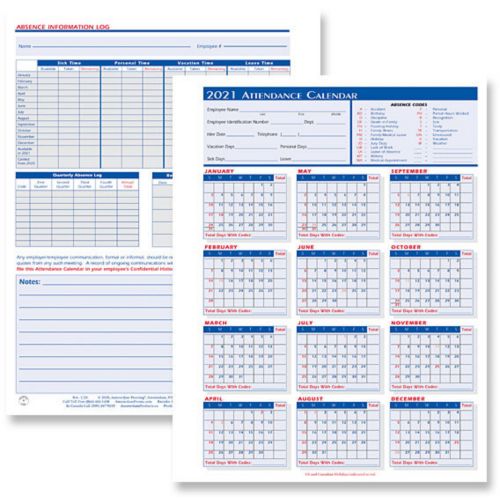 2025 Attendance Recorder Forms
