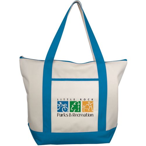 Classic Zippered Tote - Embroidered