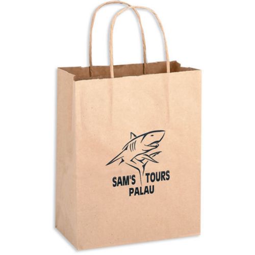 10X5x13 Brown Kraft Shopper Bag