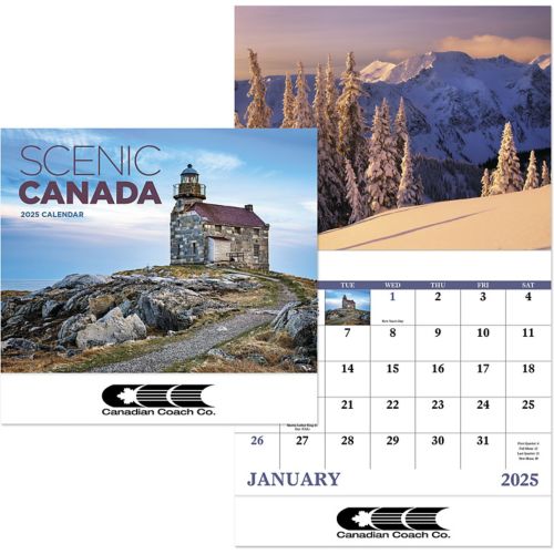 Scenic Canada Stapled Wall Calendar