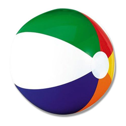 Six Color Beach Ball 6 Inch