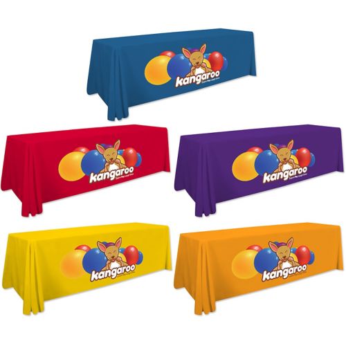 Full Colour 8 Standard Table Throw Front Imprint