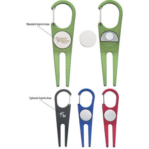 Aluminum Divot Tool W/ Ball Marker