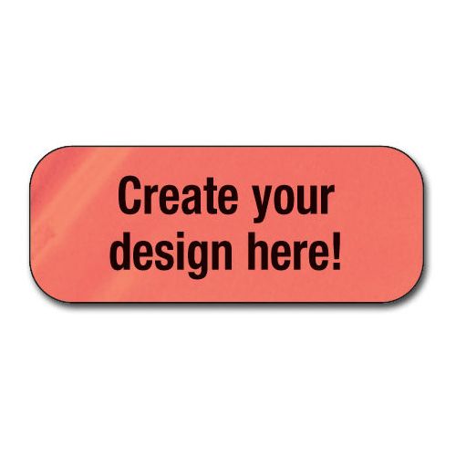 Rectangle Ad Labels 1 Colour Imprint 2.5 x 1