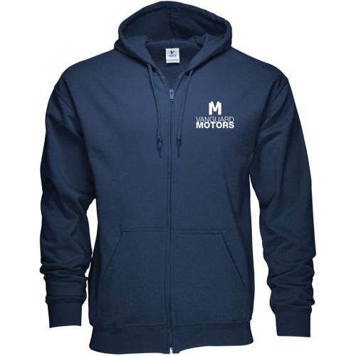 Screen Printed 50/50 Full Zip Hoodie Sweatshirt